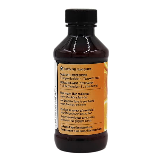LorAnn Natural Orange Bakery Emulsion, 4oz.